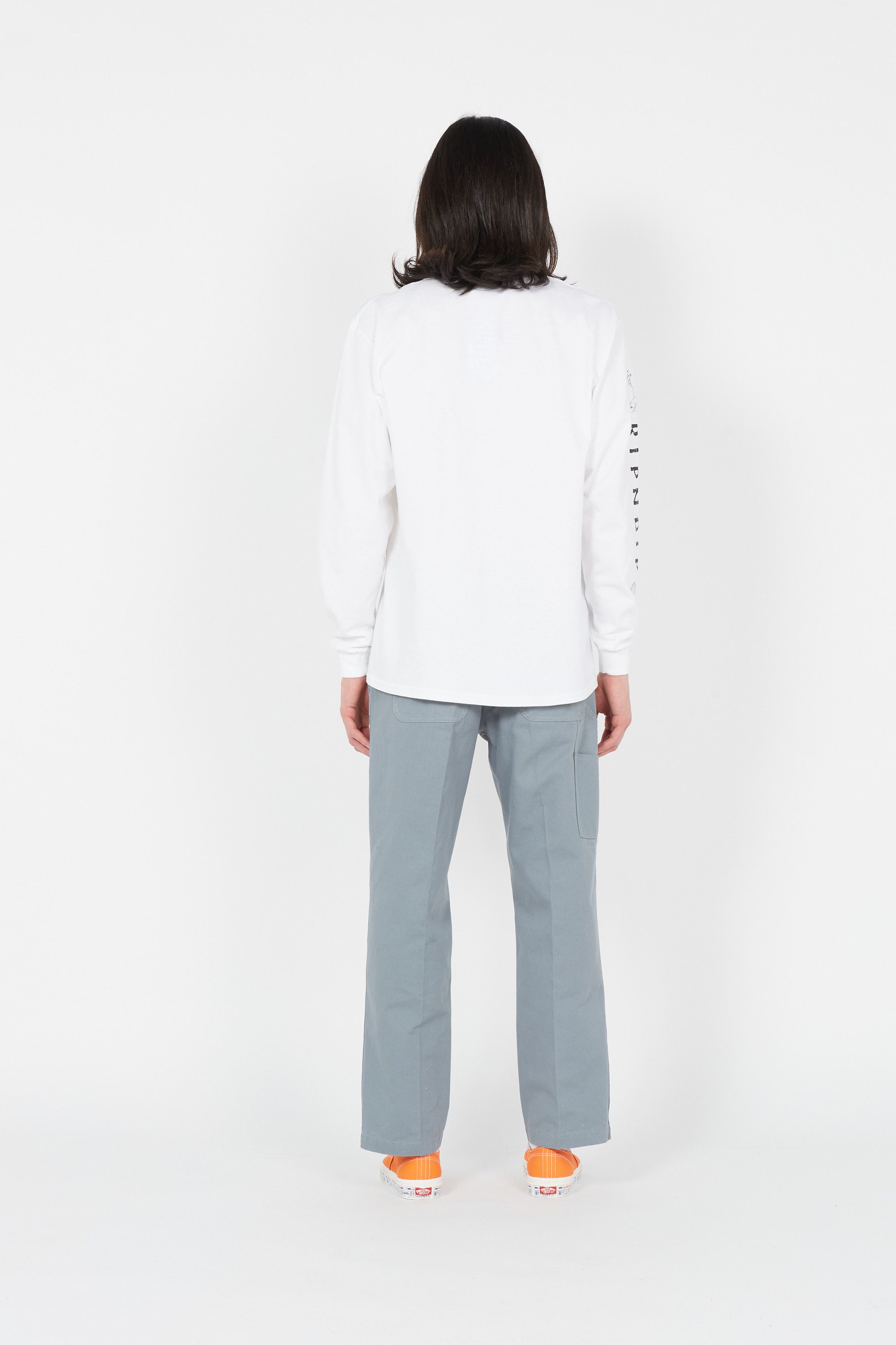 RIPNDIP T-shirt Lord Nermal Pocket Tee LS Blanc