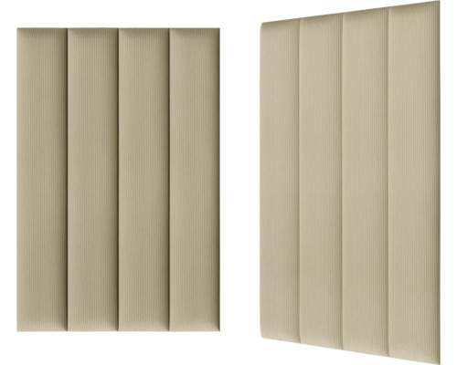Wandkussen corduroy, lichtbeige, textiellook, 90 x 15 cm