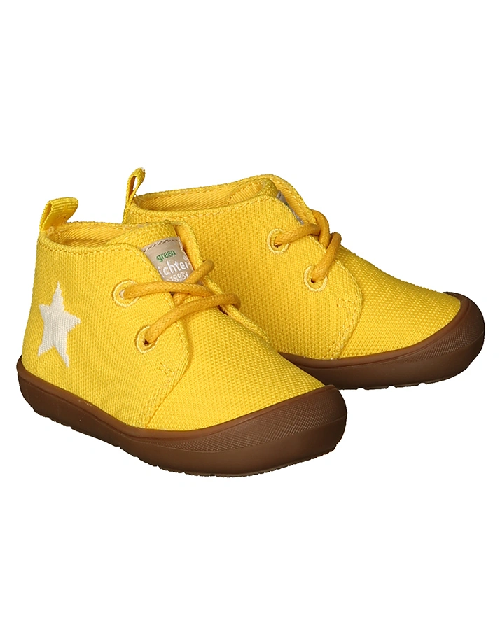 Schnür-Lauflernschuhe STERNCHEN in gelb