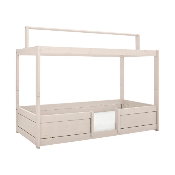 LIFETIME Kidsrooms 4 in 1 Bedcombinatie Met Dakinstructie Luxe Whitewash