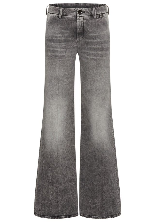 Herrlicher High-waist-Jeans »Lovely Flared Denim Black«, im Flared Fit
