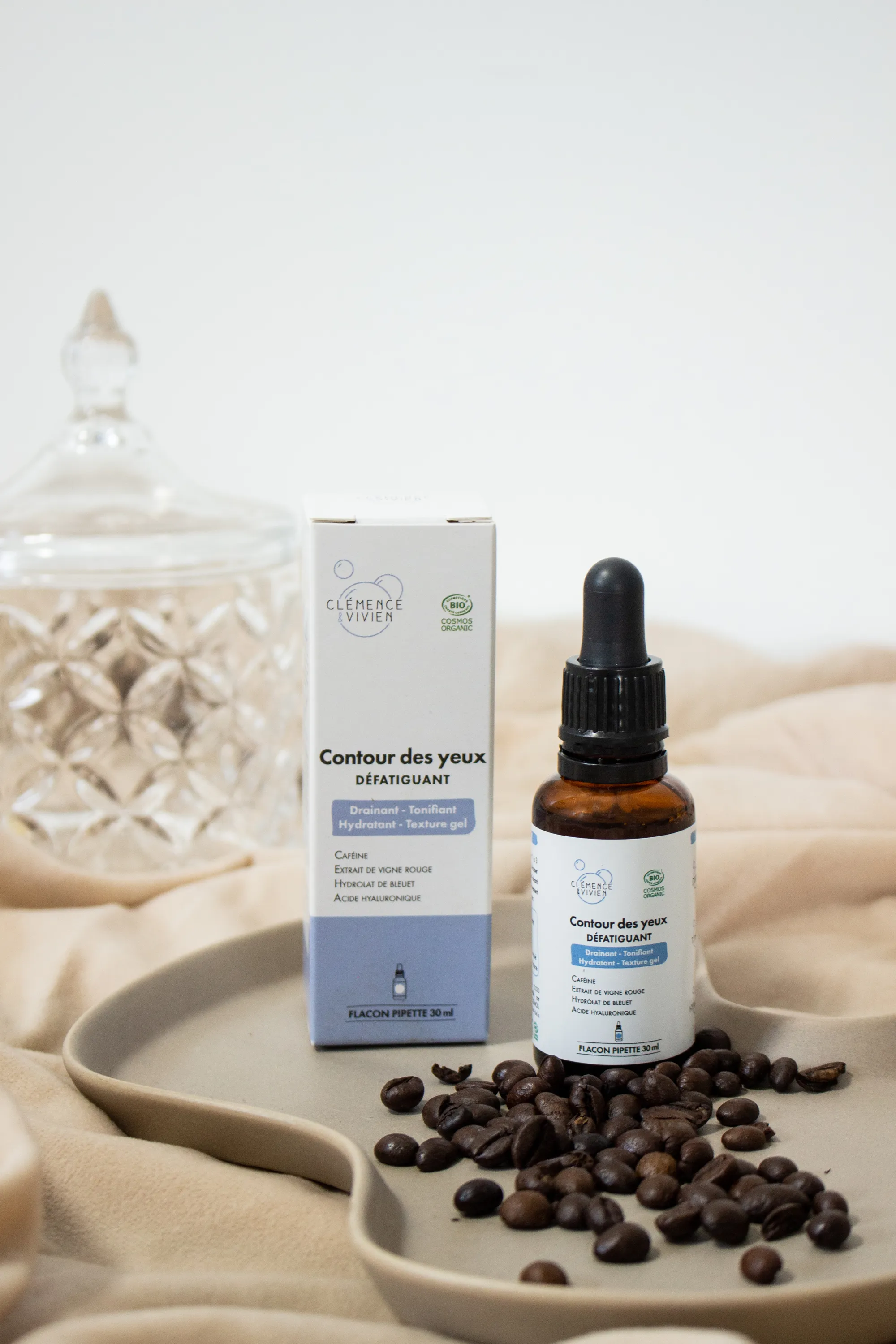Clémence et Vivien Sérum contour des yeux défatiguant-30 ml