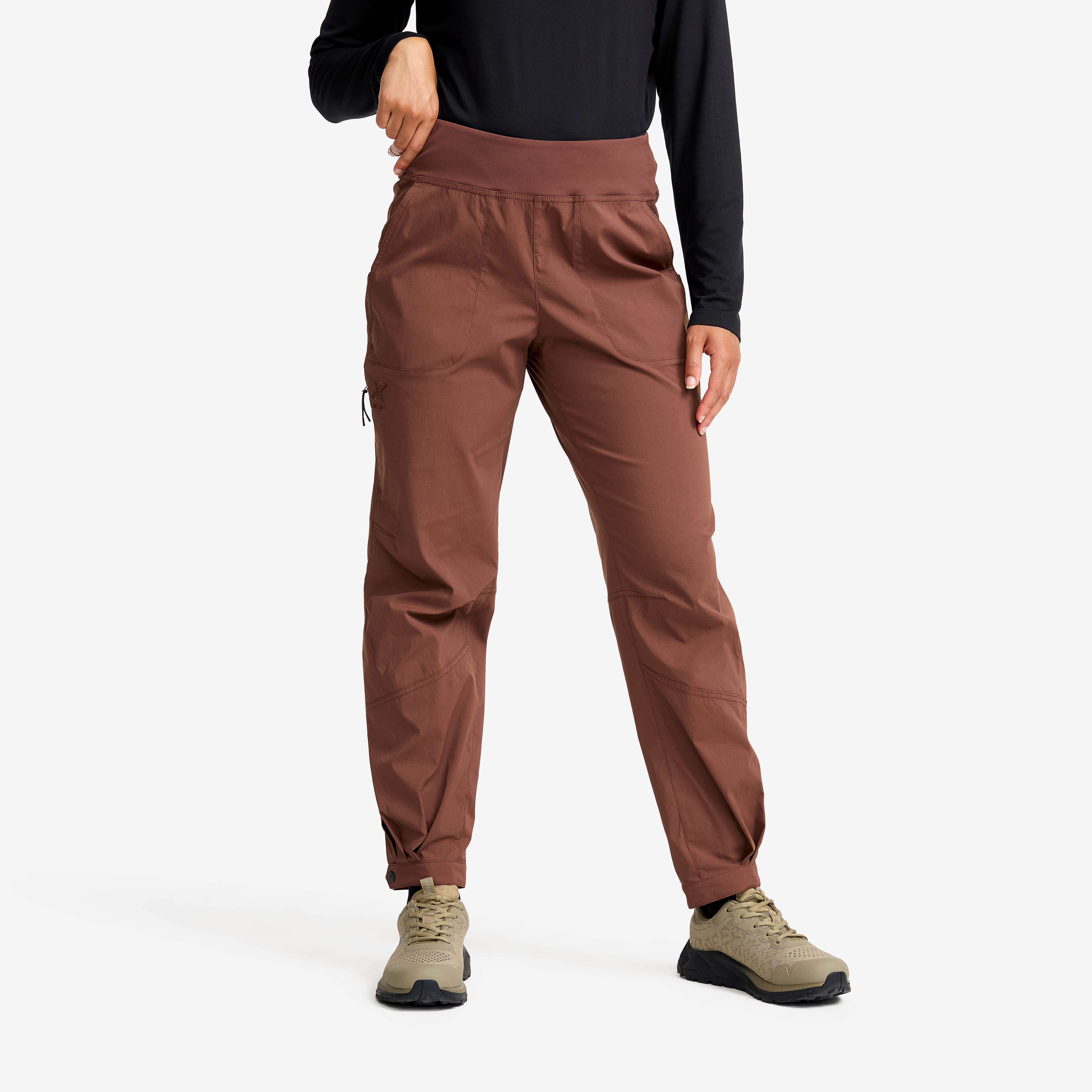 Breezy Ankle Outdoor Pants Dame Brown Stone