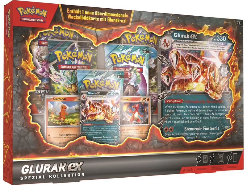 The Pokémon Company Glurak EX Spezial-Kollektion -DE- Erleben Sie echten Wagemut mit Glurak Ex