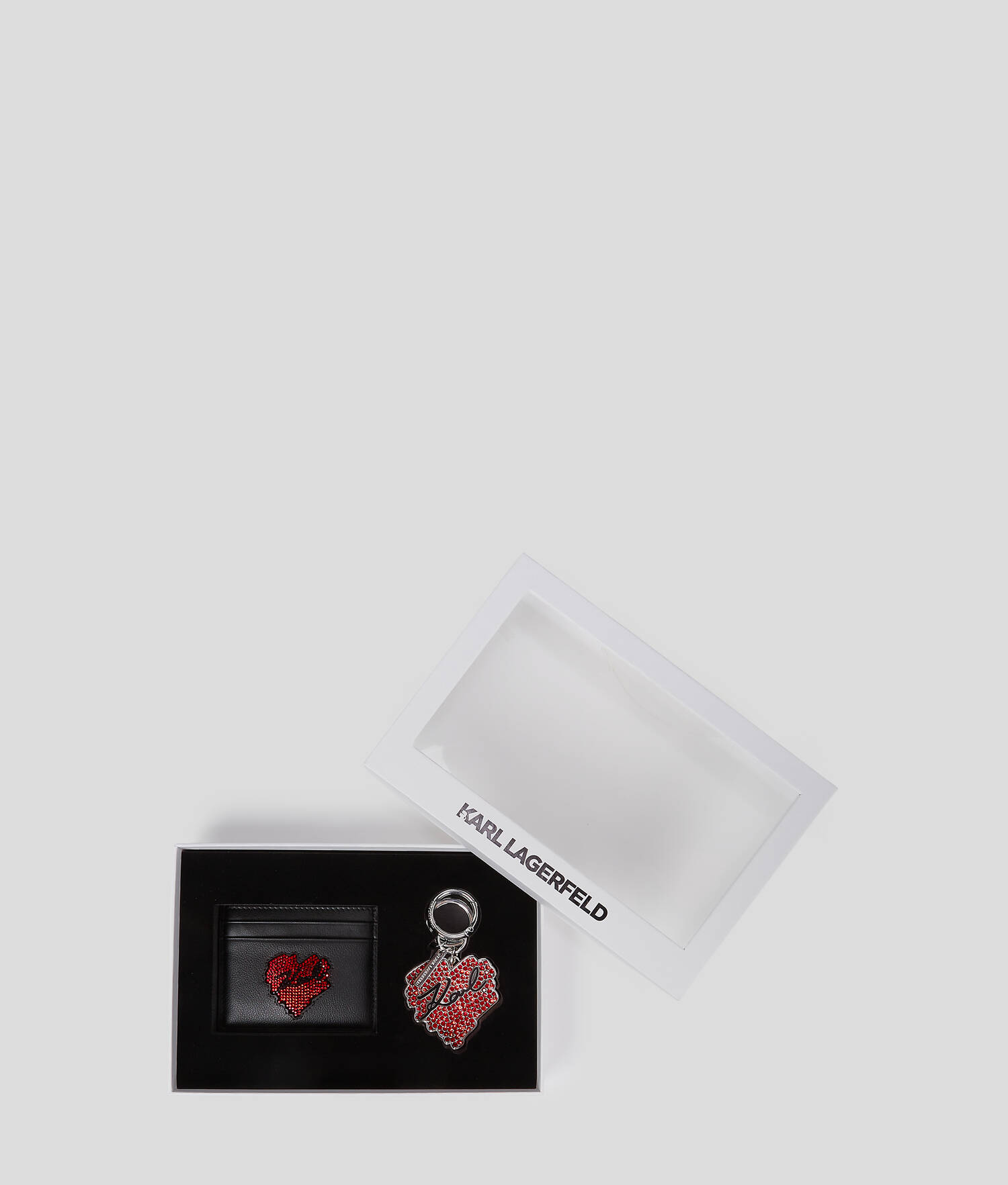COFFRET CADEAU PORTE-CARTES ET PORTE-CLÉS K/HEART