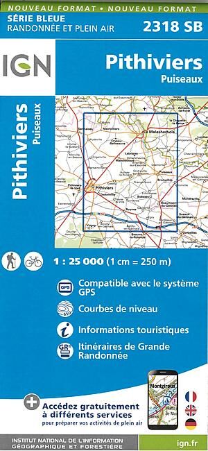IGN - 2318 SB PITHIVIERS 1 25 000