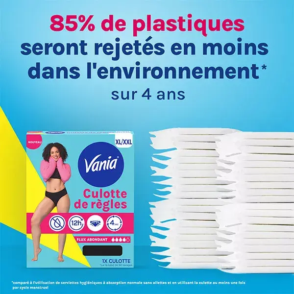 Calcinhas menstruais VANIA para fluxo intenso, tamanho XL/XXL
