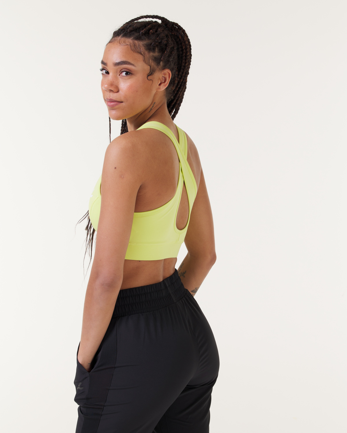 LEVITY Breeze Sports Bra Yellow Kiwi
