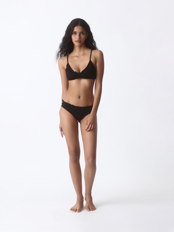 Conjunto com 2 sutiãs sem costura - Preto