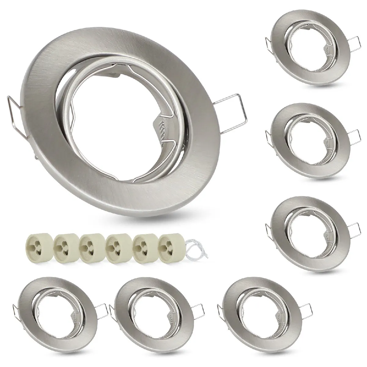 ZMH Spot encastré LED 6 - Nickel
