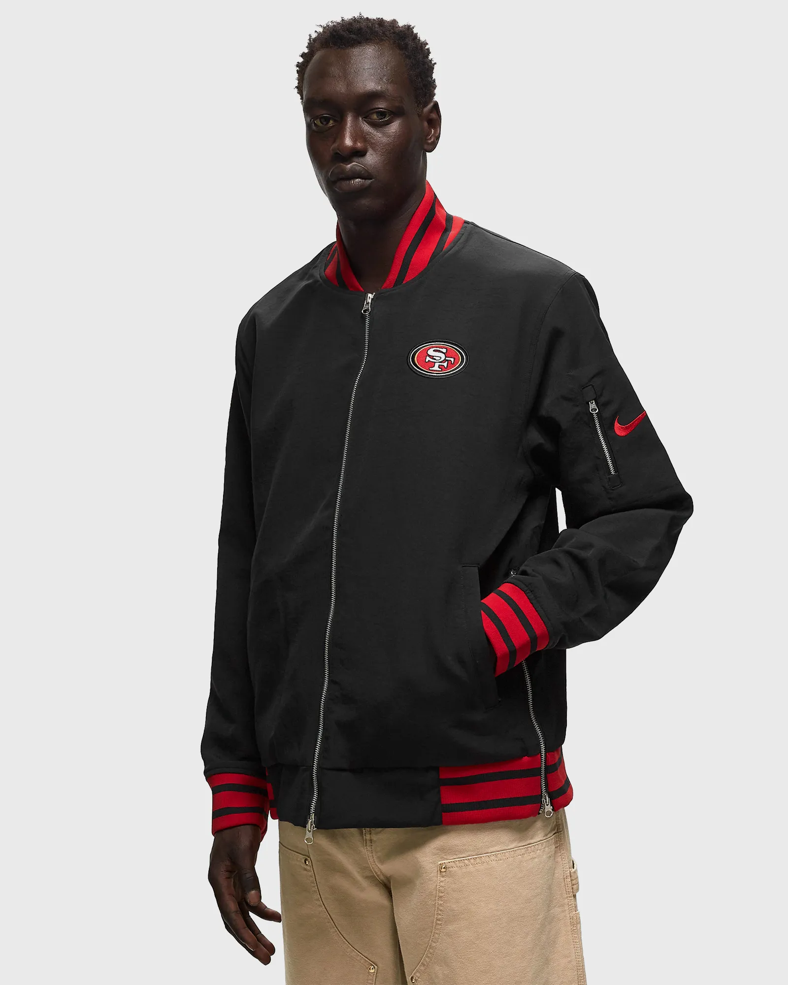 Nike NFL San Francisco 49ers Nike Coach Bomber Jacket