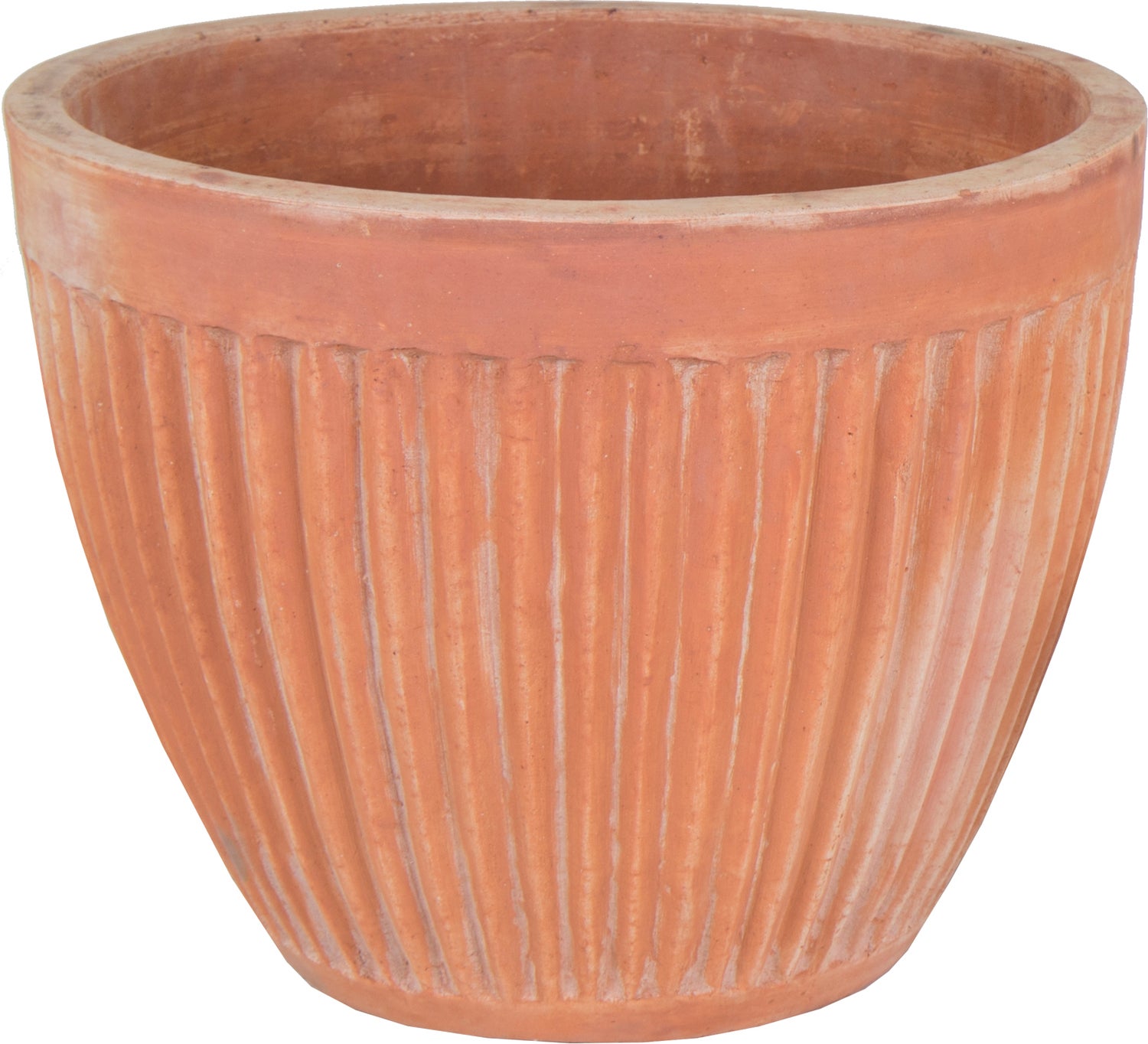 Mega Collections bloempot Meloen terracotta D 37 H 30 cm