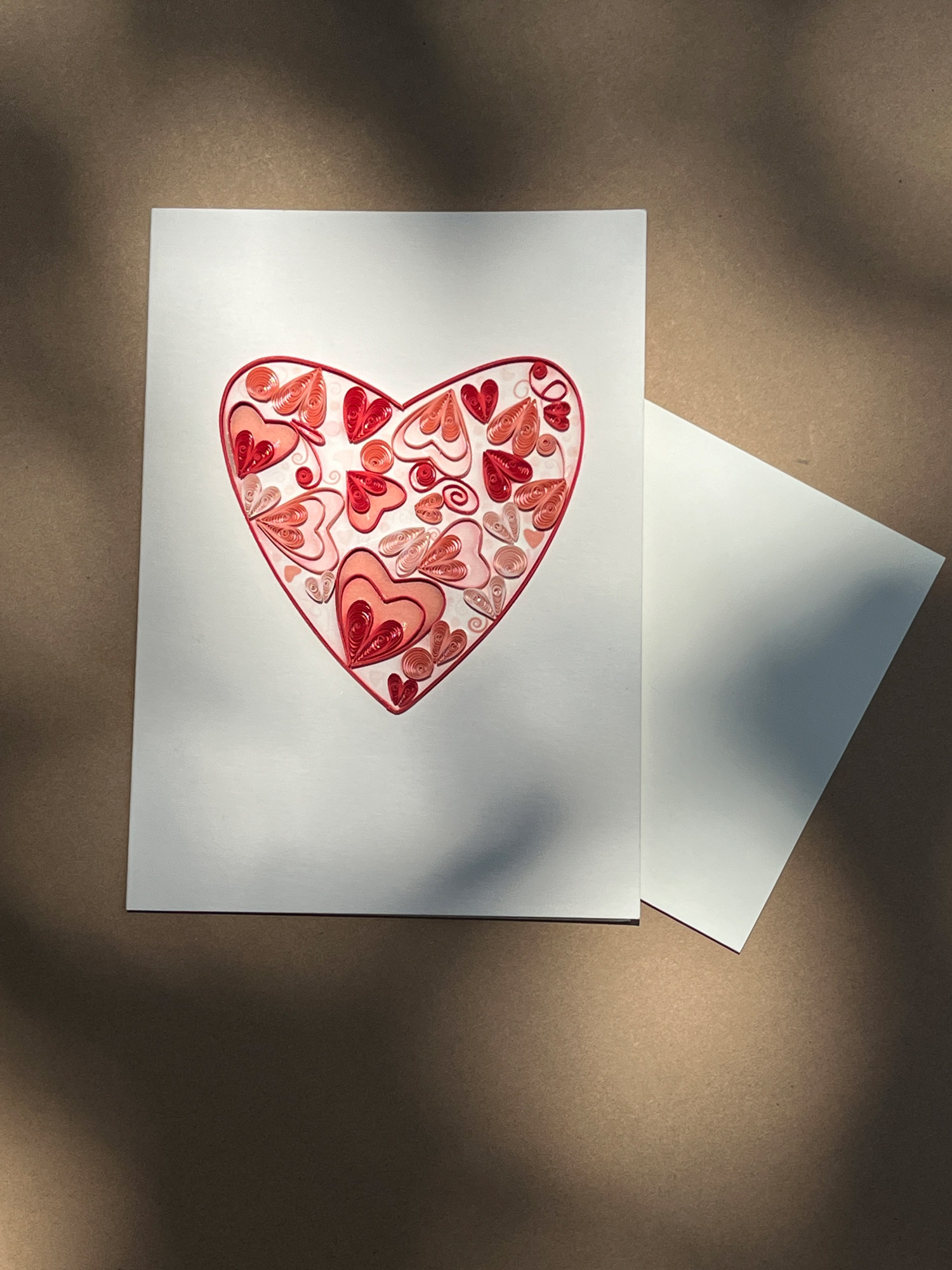 Grußkarte 'Valentinsherz', B 12,7 cm, H 17,8 cm günstig bestellen