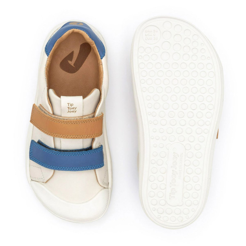 Tip Toey Joey Tip Toey Joey Kidos Sneakers Ramp Play Tapioca Blue Tang Hay