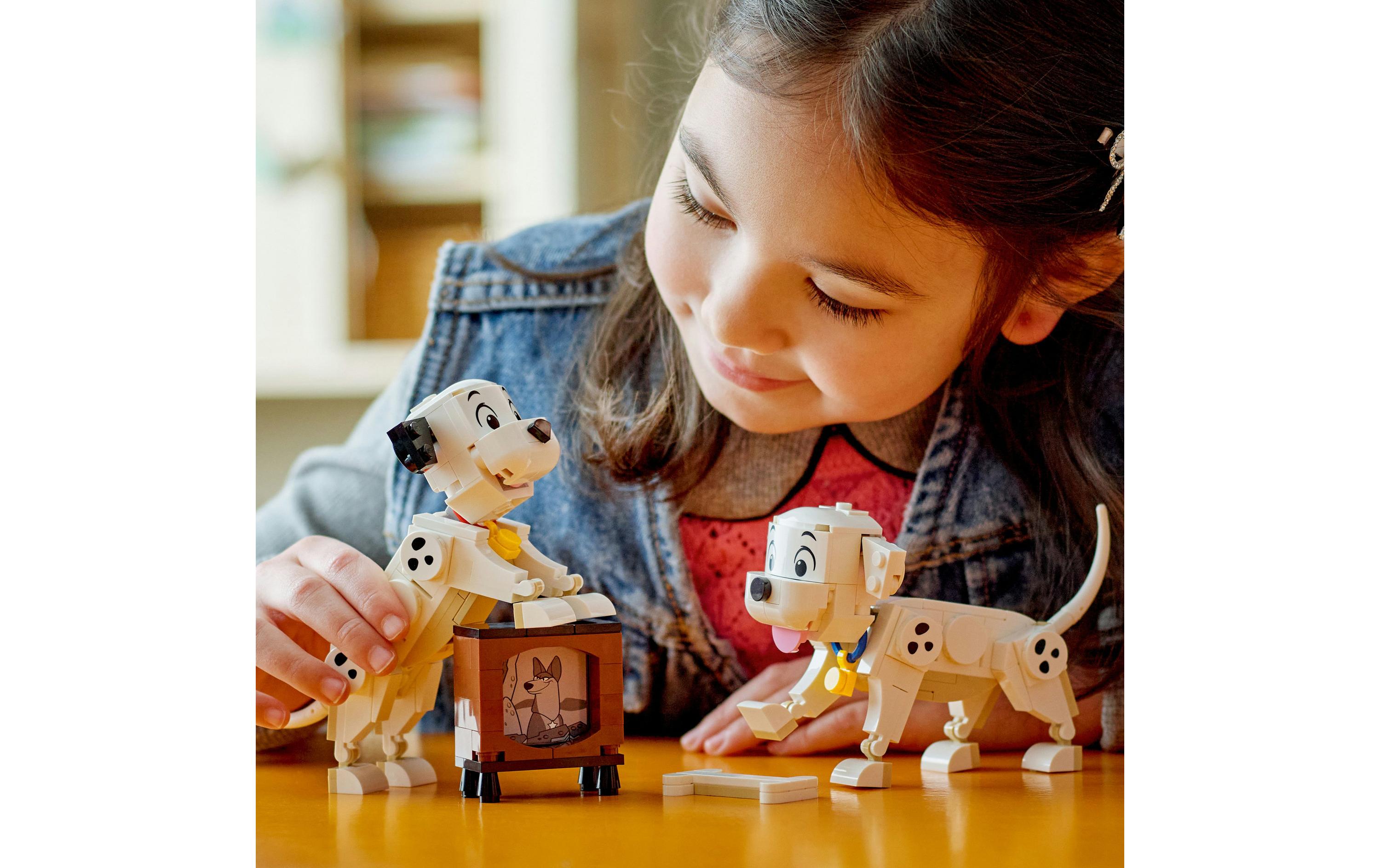 Disney Die Welpen Lucky und Penny aus 101 Dalmatiner 43271Baubare Spielzeugwelpen für Kinder