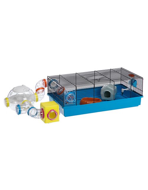 Ferplast Hamster Woonruimte Lab - Dierenverblijf - 22.5x20.7x14.3 cm Transparant