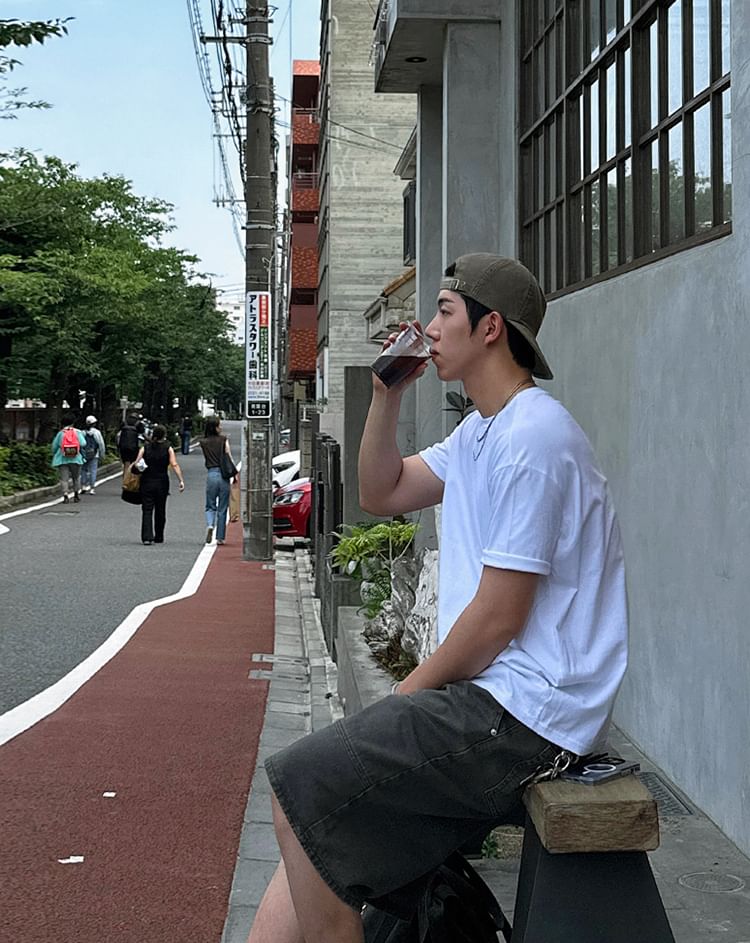 MRCYC - Mid Rise Washed Wide Leg Jorts