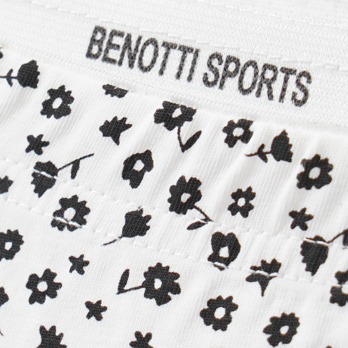 Gina Benotti 3 Damen Slips in verschiedenen Dessins weiss / schwarz