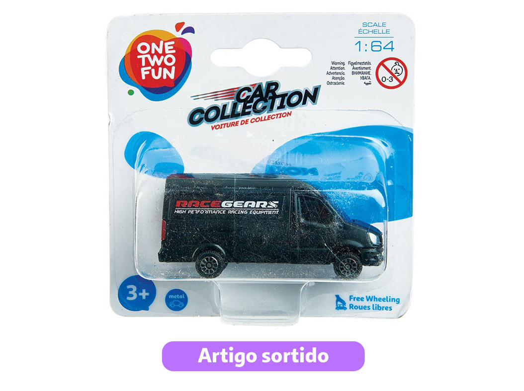 VEÍCULO MINIATURA ONE TWO FUN MODELOS SORTIDOS