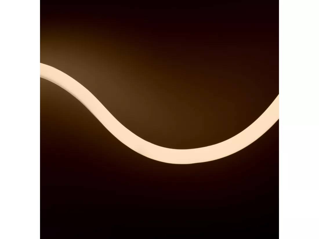 Bobine Néon LED Flexible 360º Rond Dimmable 220V AC 120LED/m IP67 Blanc Neutre 50 Mètres sur Mesure Coupe Tous les 100cm Blanc neutre