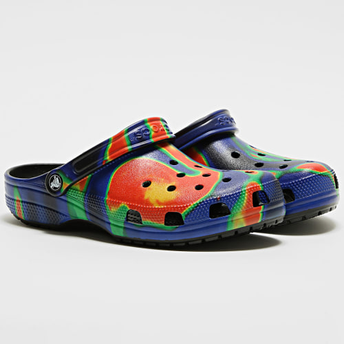 Claquettes Classic Solarized Clog Bleu Rouge