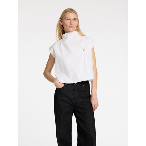 Selected Femme Delia Top, Bright White, 38