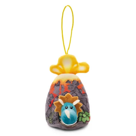 NICI Kuscheltier Dino Cerastupsy Petrol 12cm stehend im Vulkan mit Loop GREEN