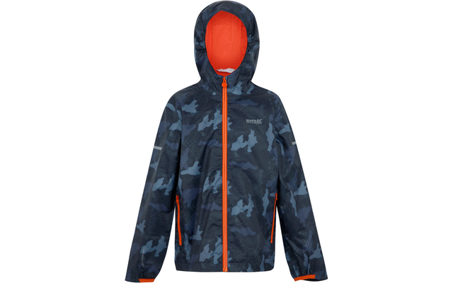 Regatta Printed Lever II Kinderregenjacke