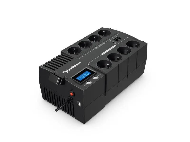 CyberPower BRICs LCD Series BR700ELCD - UPS - AC 220/230/240 V - 420 Watt - 700 VA - USB - output-stikforbindelser: 8 - Frankrig