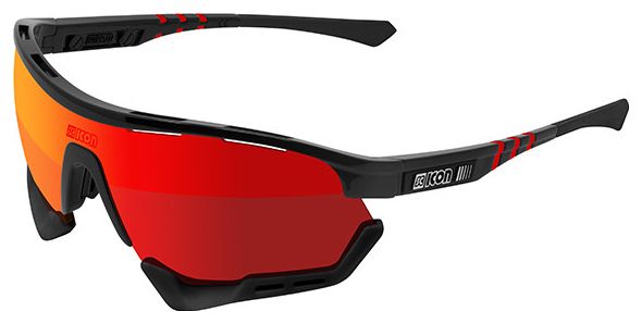 Lunettes SCICON Aerotech Noir / Multimirror Rouge