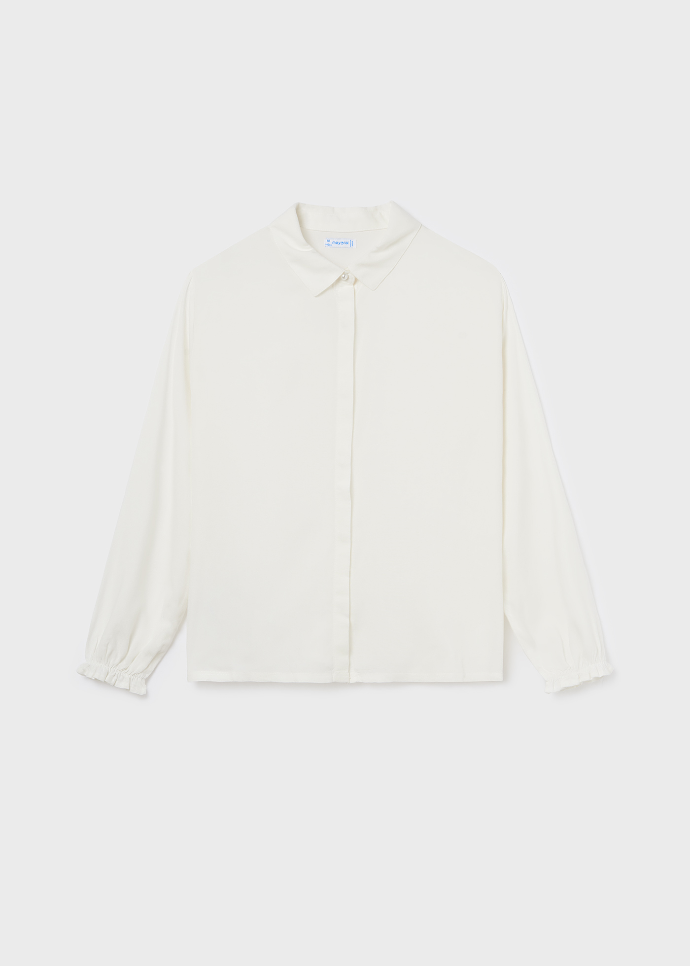 Blusa infantil com mangas franzidas
