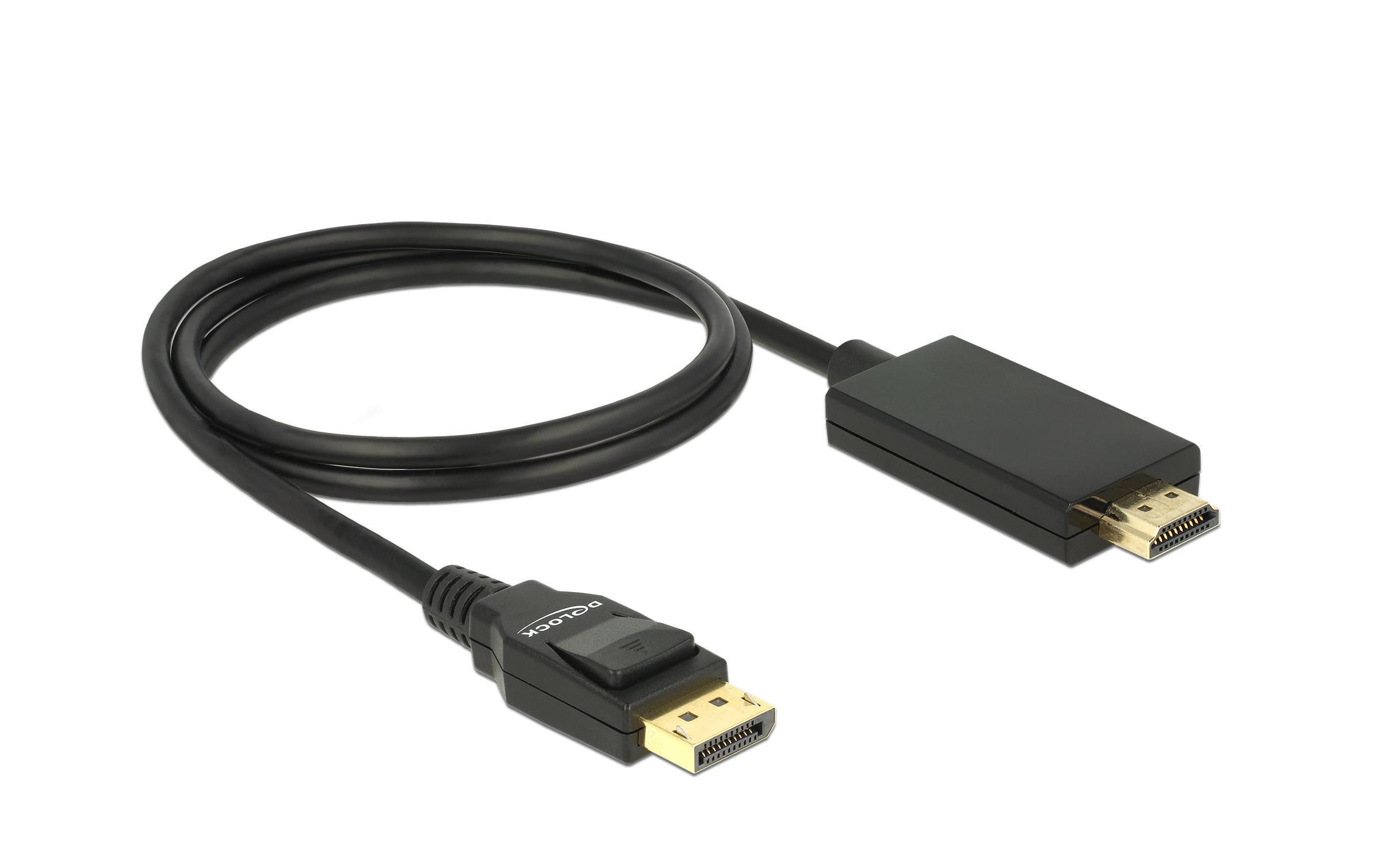 Kabel DisplayPort - HDMI, 1 mDisplayport zu HDMI Kabel