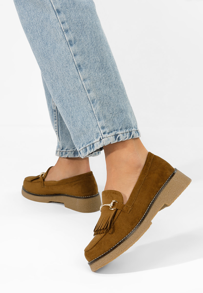 Mocassins femme bruns Kemily V2
