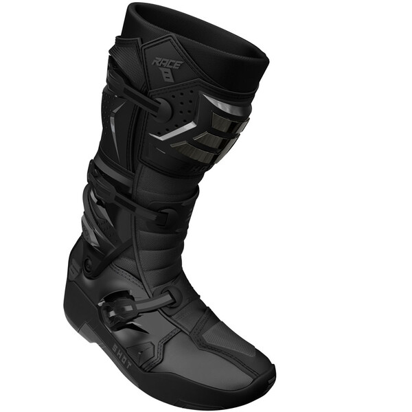 Shot - Bottes Race 8 Noir / Chrome