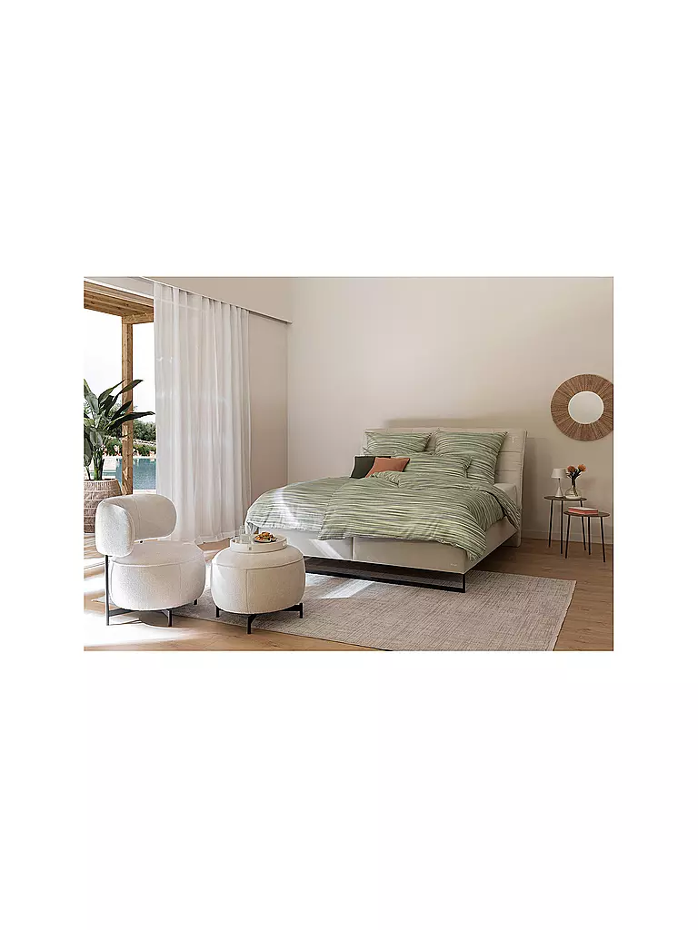 JOOP Satin Bettwäsche VIVID 70x90cm/140x200cm Lime hellgrün