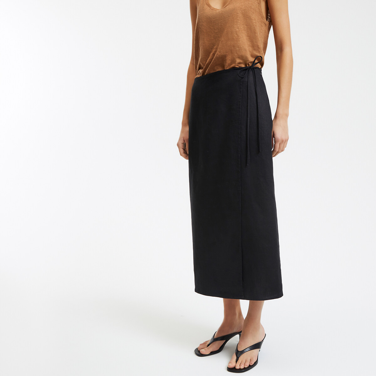 COLEÇÕES LA REDOUTE<br>Saia longa reta envelope