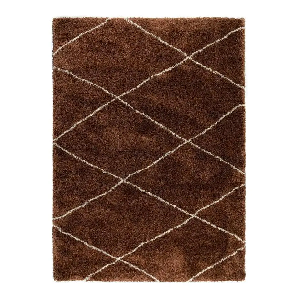Interieur05 berber vloerkleed Nea roest/creme - 330 x 240 cm