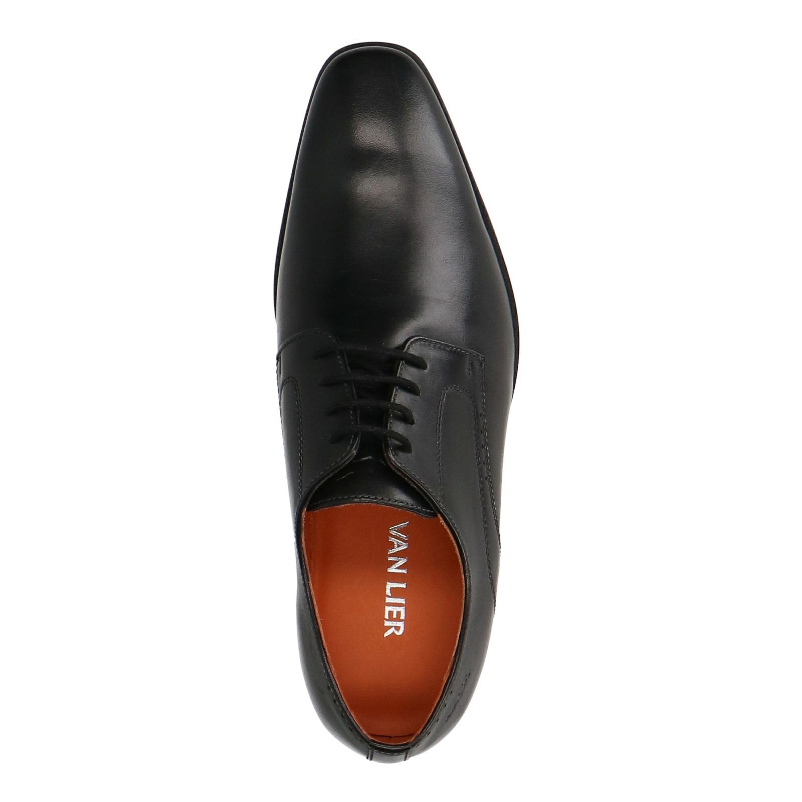 Zwarte leren veterschoenen