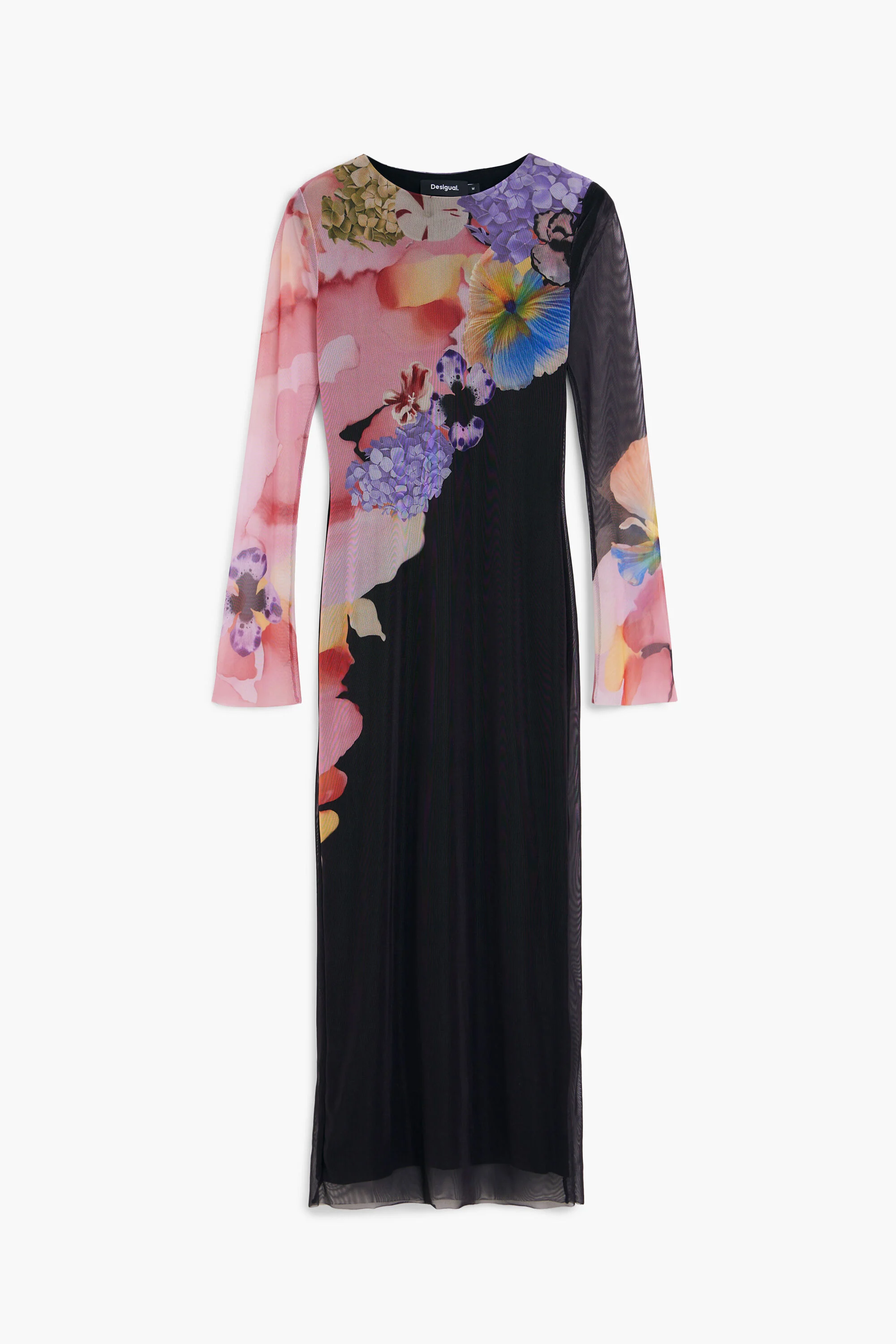 Vestido midi flores