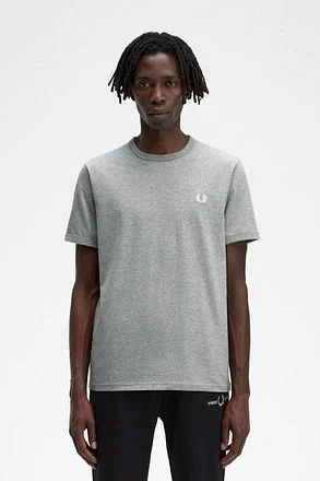 Fred Perry T-Shirt Ringer M3519 Lichtgrijs M3519-R49 kopen