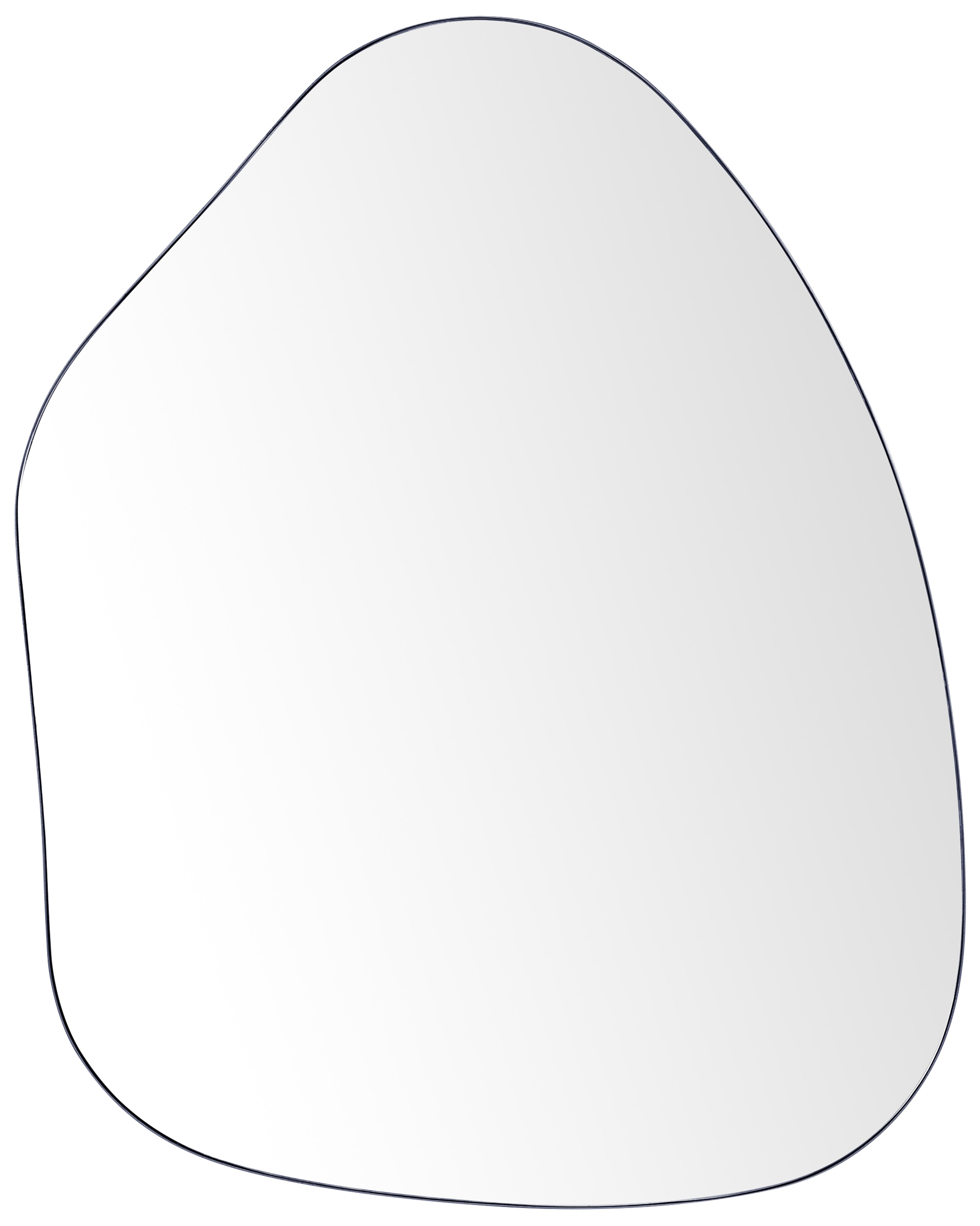 Wandspiegel PUTEAUX 70 cm 92 cm Metaal Zwart
