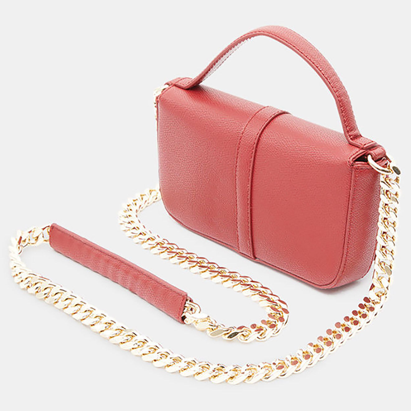 Tommy Hilfiger Sac pochette Plush crossover rouge - 13x19x4 cm