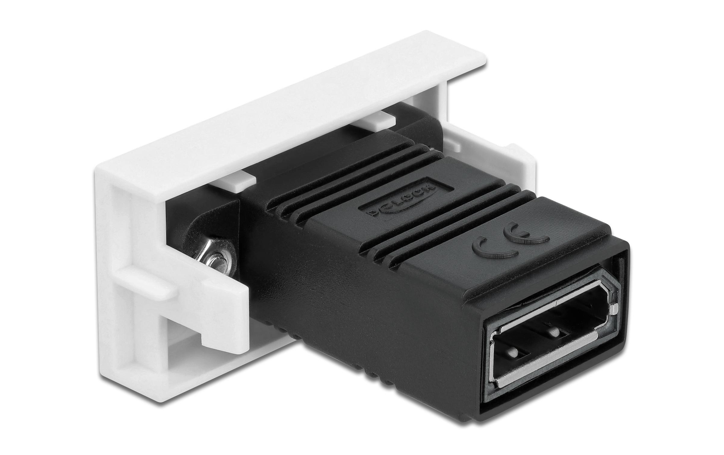 Adapter gerade DisplayPort - DisplayPortDelock Easy 45 DisplayPort Modul gerade 22.5 x 45 mm