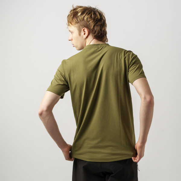 GripGrab EXPLR Technical T-shirt Olive Green herre