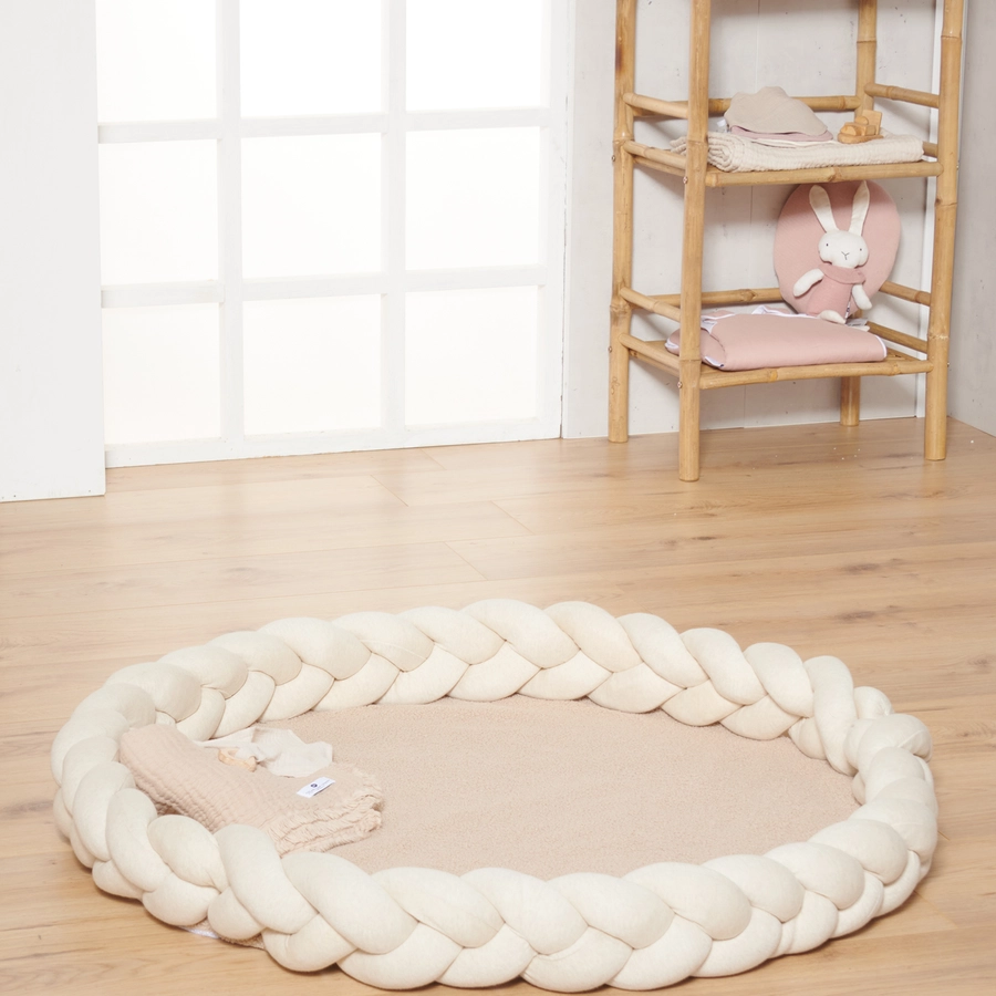 Nordic Coast Company Teddy Krabbeldecke Beige