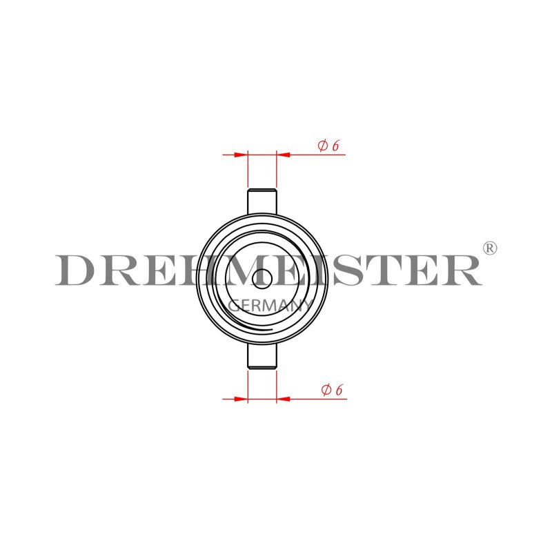 DREHMEISTER Bajonett LPG Adapter M10 - 72,8mm