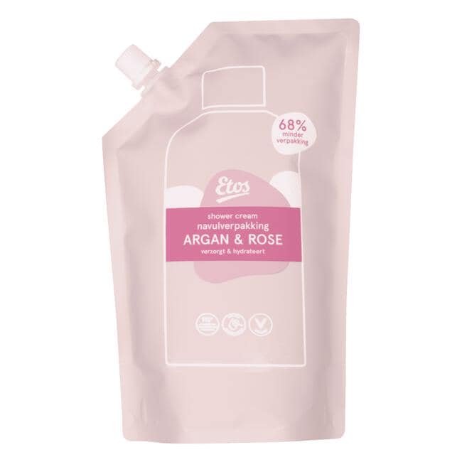 Etos Argan & Rose Showercream Navulverpakking 500 ML