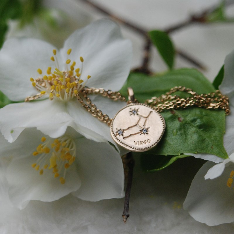 Pendentif signe du zodiaque VIERGE - Bijoux Privés Discovery
