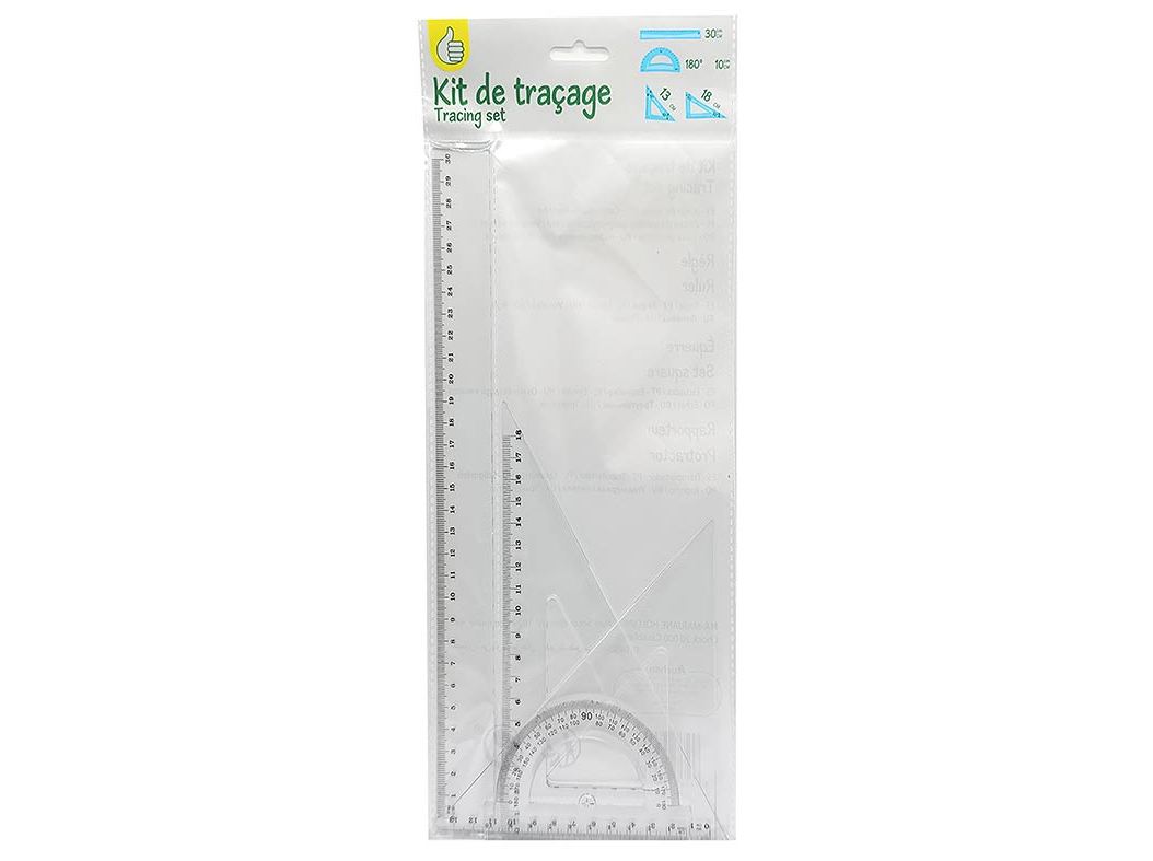 CONJUNTO DE DESENHO POLEGAR 4 PEÇAS