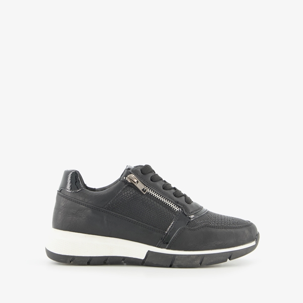 Blue Box dames sneakers zwart witte zool